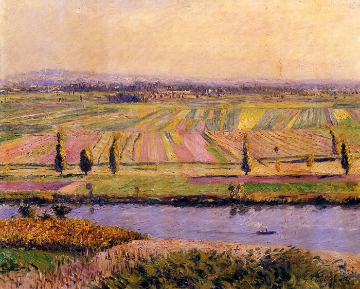 Caillebotte Oil Painting Reproductions- The Gennevilliers Plain