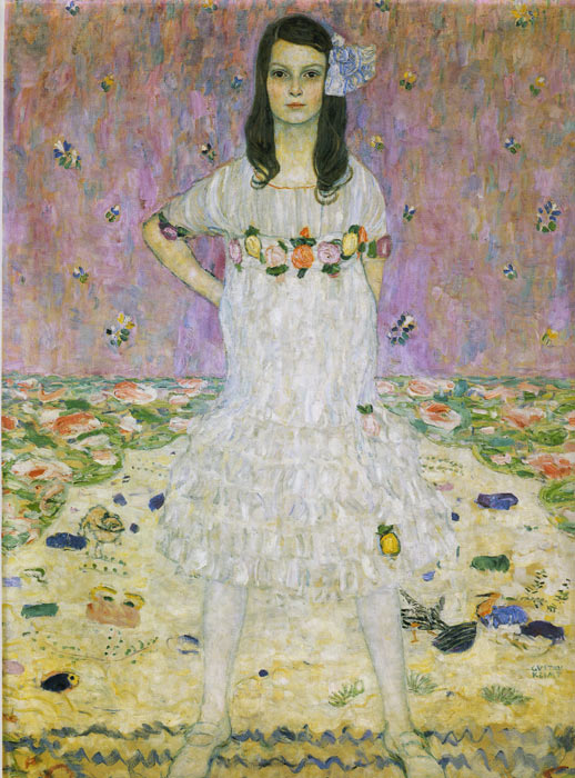 Oil Painting Reproduction of Klimt- Portrait of Mada Primavesi