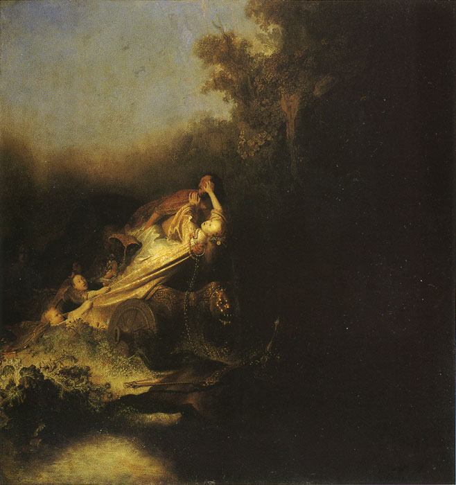 Oil Painting Reproduction of Rembrandt- The Abduction of Proserpine