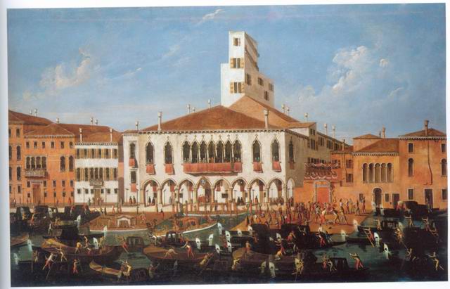 The Palazzo Correr painting, a Gabriele Bella paintings reproduction, we never sell The Palazzo