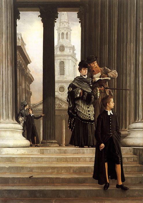 Oil Painting Reproduction of Tissot - London Visitors