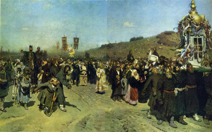 Repin Oil Painting Reproductions- Christians in Kursk