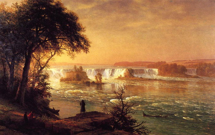 Bierstadt Oil Painting Reproductions - The Falls of St. Anthony