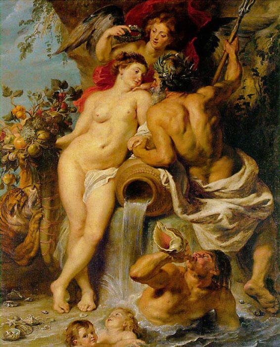 Oil Painting Reproduction of Rubens- The Union of Earth and Water