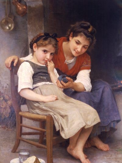 The little sulk - Oil Painting Reproduction