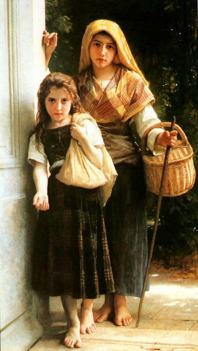 Bouguereau Oil Painting Reproductions- Little beggars