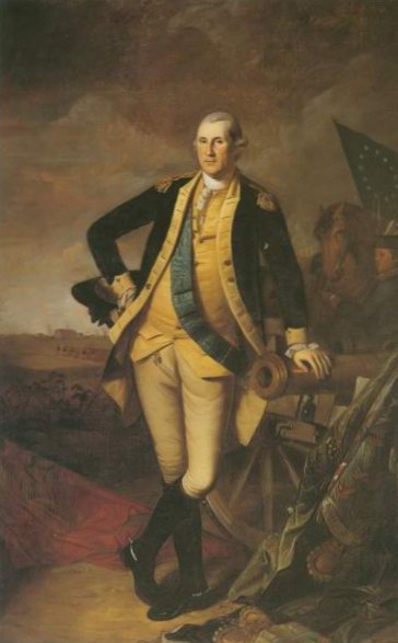 George Washington at Princeton painting, a Charles Willson Peale paintings reproduction, we never