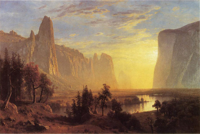 Oil Painting Reproduction of Bierstadt- Yosemite Valley