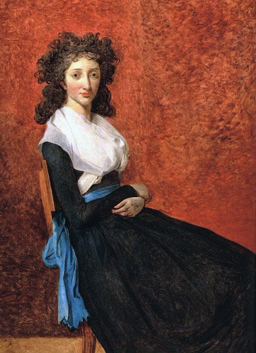 Oil Painting Reproduction of David- Portrait of Louise Trudaine