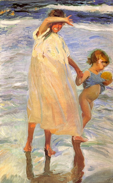 Sorolla y Bastida Oil Painting Reproductions - The Two Sisters