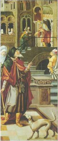 Saint Anne, Saint Joachim, The Virgin painting, a Jan Mertens van Dornicke paintings reproduction,