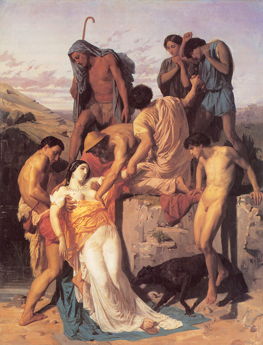 Bouguereau Oil Painting Reproductions - Zenobia Found by Shepherds on the Banks of the Araxes