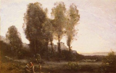 Le Monastere Derriere Les Arbres - Oil Painting Reproduction