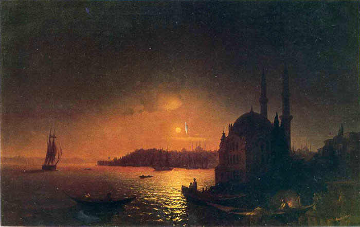 Oil Painting Reproduction of Aivazovsky - View of Constantinople