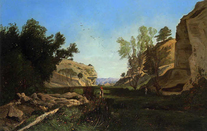 Oil Painting Reproduction of Guigou- Chinchin Valley at Ile-sur-la-Sourgue