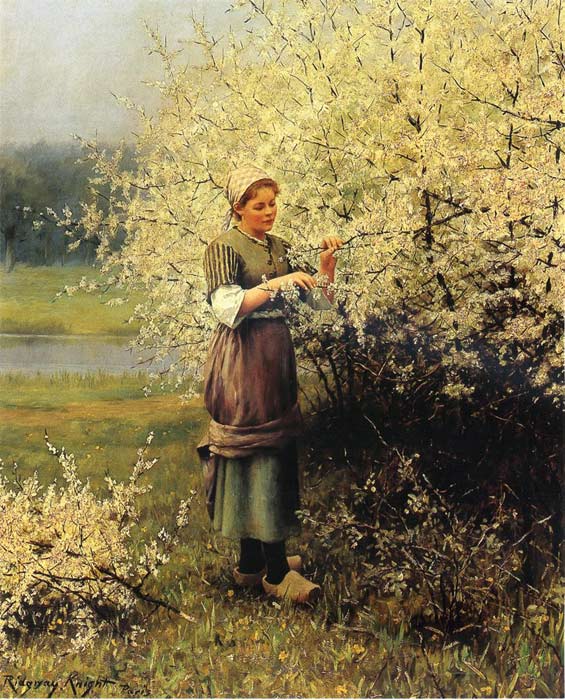 Oil Painting Reproduction of Knight - Spring Blossoms