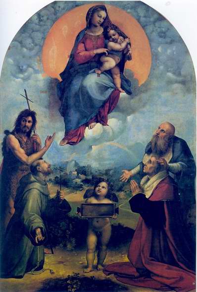 The Madonna of Foligno painting, a Raphael Santi paintings reproduction