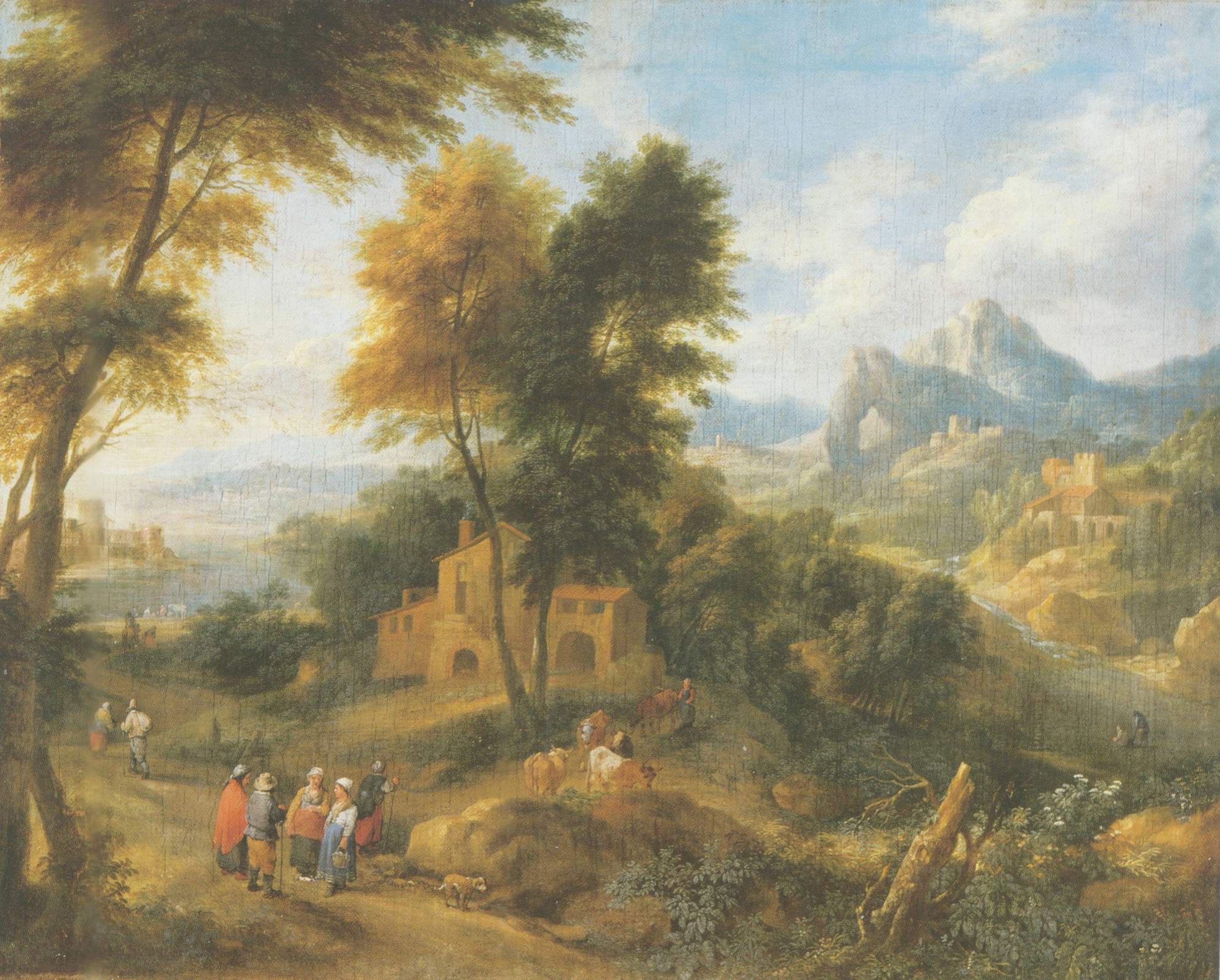 mountainous landscpe painting