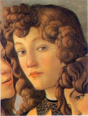 Angel painting, a Sandro Botticelli paintings reproduction, we never sell Angel poster