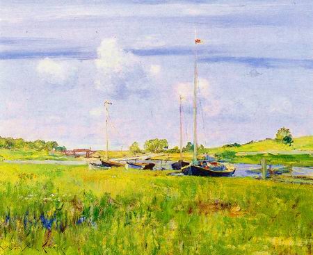 Boat Landing painting, a William Merritt Chase paintings reproduction, we never sell Boat Landing