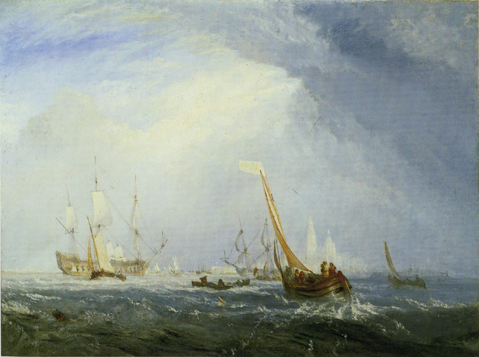 Turner Oil Painting Reproductions - Cologne:The Arrival of a Packet Boat