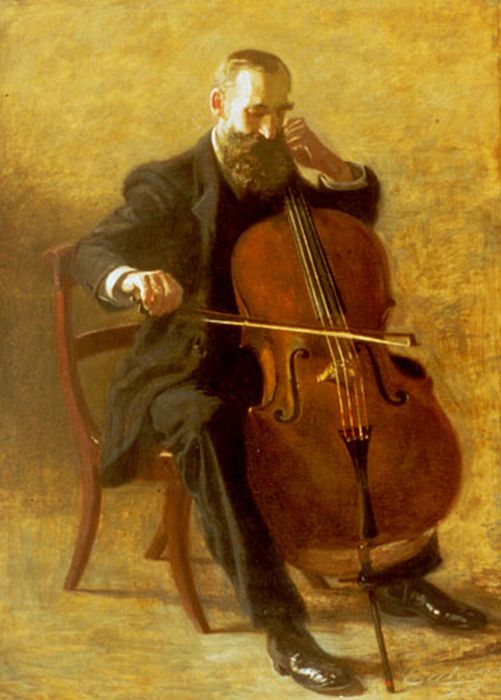 Eakins Reproductions - The Cello Player