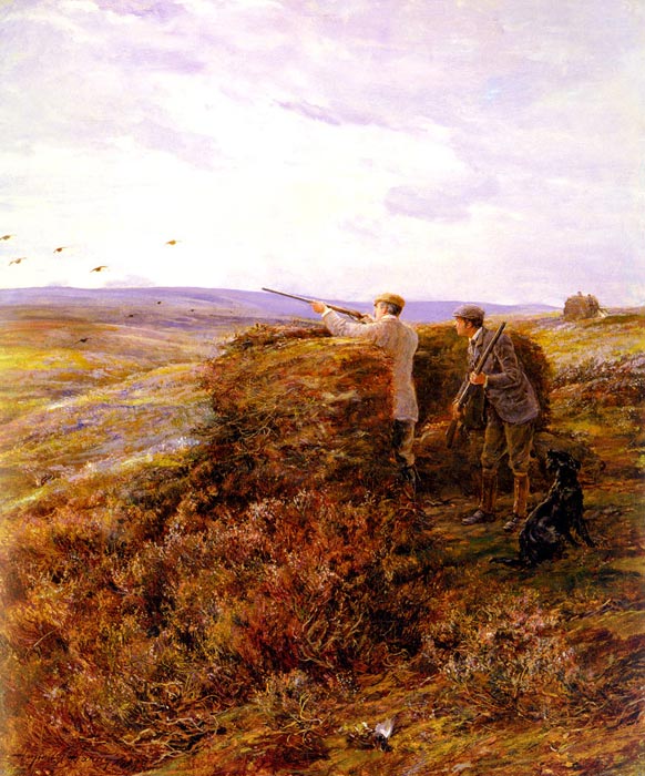 Hardy Oil Painting Reproductions - The Grouse Shoot