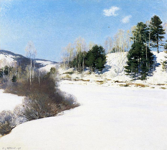 Metcalf Oil Painting Reproductions - Hush of Winter