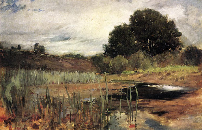 Oil Painting Reproduction of Duveneck- Polling Landscape