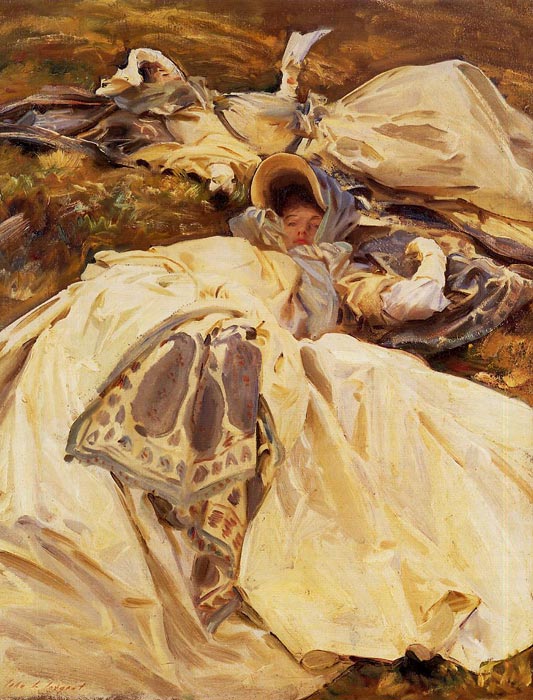 Sargent Oil Painting Reproduction - Two Girls in White Dresses