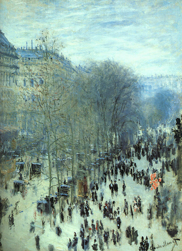 The Boulevard des Capucines,1873 painting