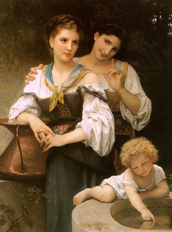 The Secret painting, a Adolph William Bouguereau paintings reproduction, we never sell The Secret