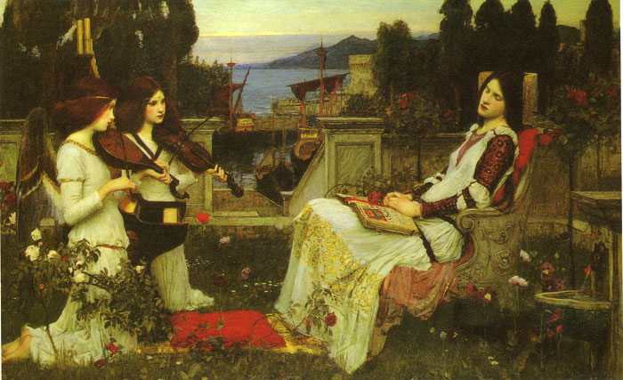 Waterhouse Oil Painting Reproductions - Saint Cecilia