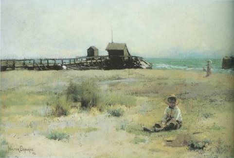 boy on a beach painting, a Walter Osborne paintings reproduction, we never sell boy on a beach