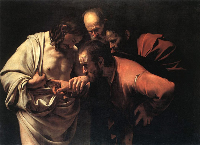 Caravaggio Oil Painting Reproductions- The Incredulity of Saint Thomas