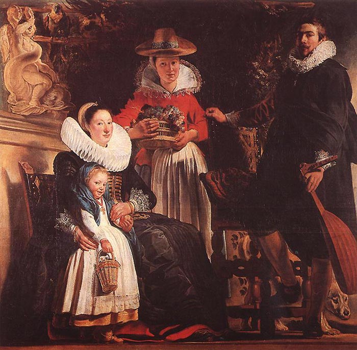 Jordaens Oil Painting Reproductions- The Family of the Artist