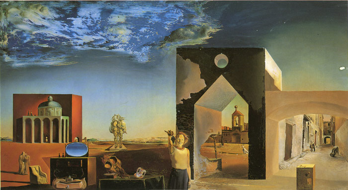 Oil Painting Reproduction of Dali- Suburbs of a Paranoiac-Critical Town