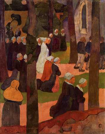 A Breton Sunday painting, a Paul Serusier paintings reproduction, we never sell A Breton Sunday