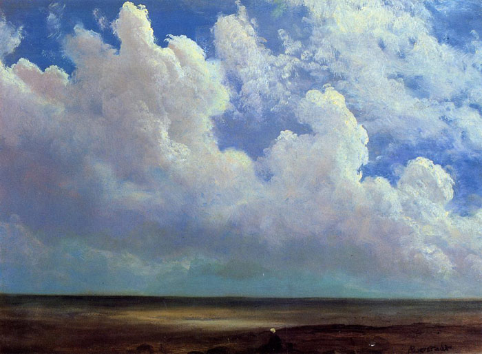 Bierstadt Oil Painting Reproductions - Beach Scene