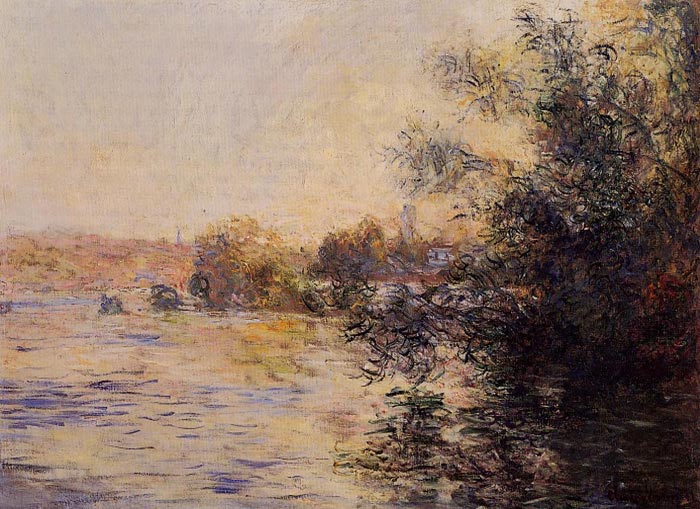 Monet Oil Painting Reproductions - Evening Effect of the Seine