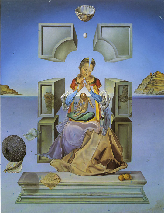 Oil Painting Reproduction of Dali- First Study For the Madonna of Port lligat