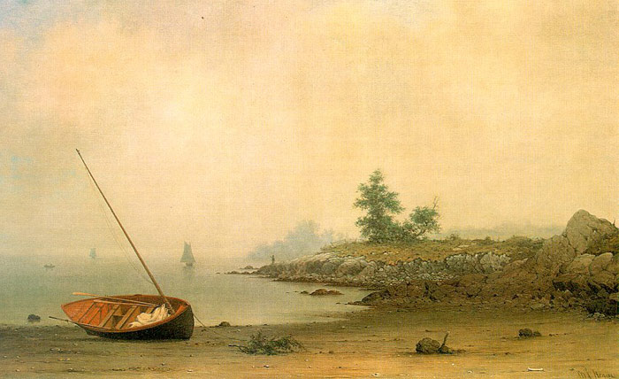 Oil Painting Reproduction of Heade - The Stranded Boat