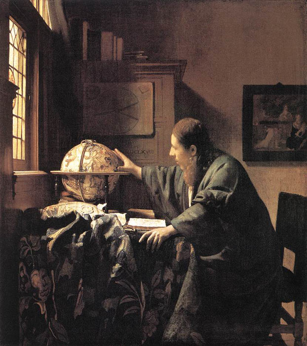 Oil Painting Reproduction of Vermeer- The Astronomer
