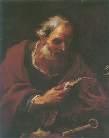 Saint Peter painting, a Pier Francesco Mola paintings reproduction