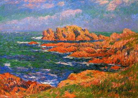 The Rocks at Ouessant painting, a Henri Moret paintings reproduction, we never sell The Rocks at