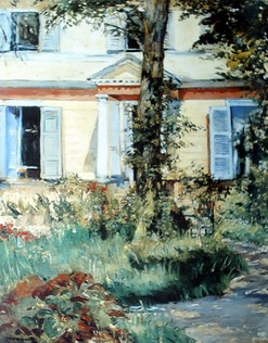 Villa at Rueil painting, a Edouard Manet paintings reproduction, we never sell Villa at Rueil poster