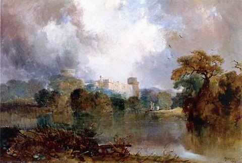 Windsor Castle painting, a Thomas Moran paintings reproduction, we never sell Windsor Castle poster