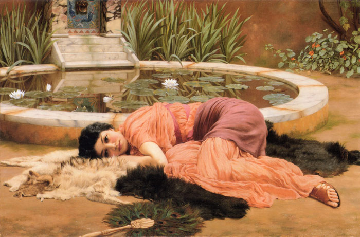 Godward Oil Painting Reproductions- Dolce far niente [Sweet Nothings]