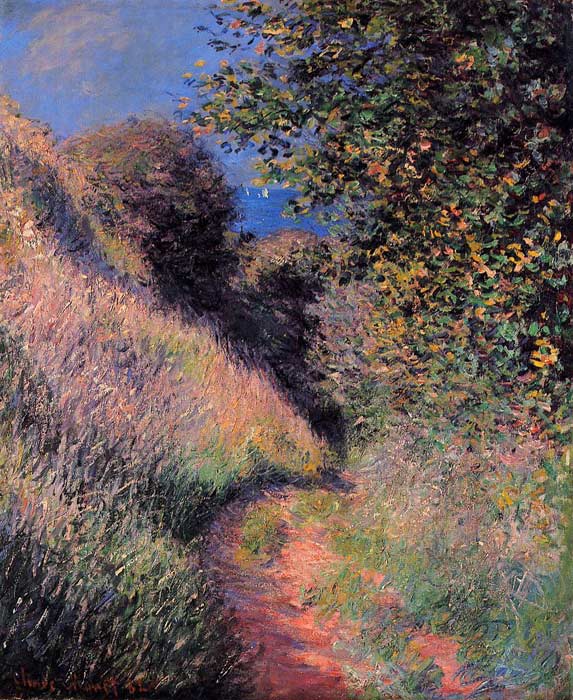 Oil Painting Reproduction of Monet- Path at Pourville