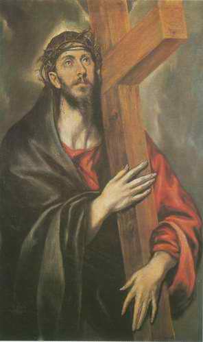 Christ Carrying the Cross painting, a El Greco paintings reproduction, we never sell Christ Carrying